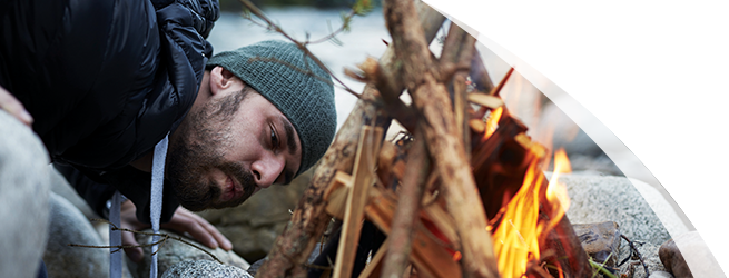 Potential Opdualag patient building a campfire.